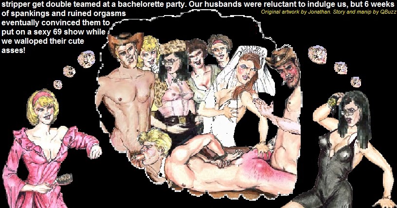 Spanked At Bachelorette Party - Spanking, cuckold and bi: Jonathan art manips: The Bi Husbands Club