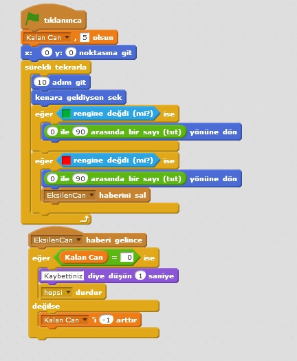 Tuğla Kırma Oyunu-Scratch