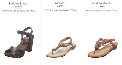 Ejemplos de sandalias de la marca Suredelle muy baratas sandalias baratas