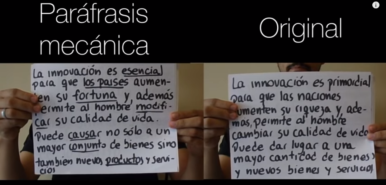 ¿POR QUÉ PARAFRASEAR?