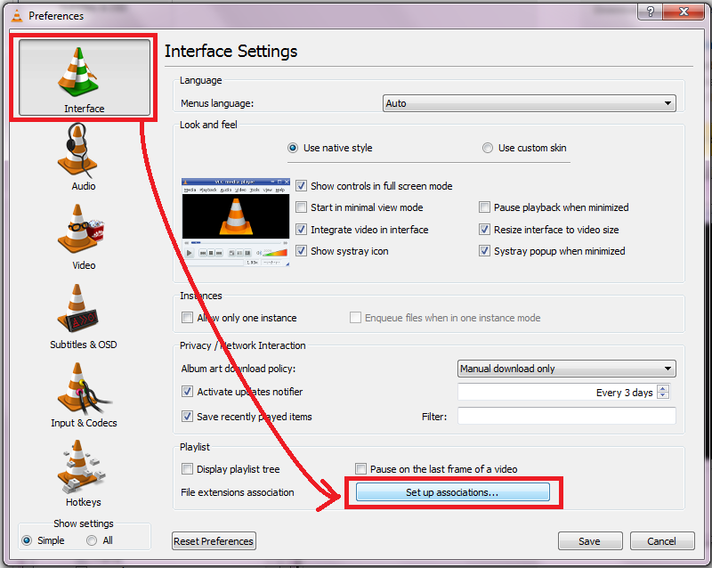 How to Change Associated File Types for VLC Media Player 2013 stips4u