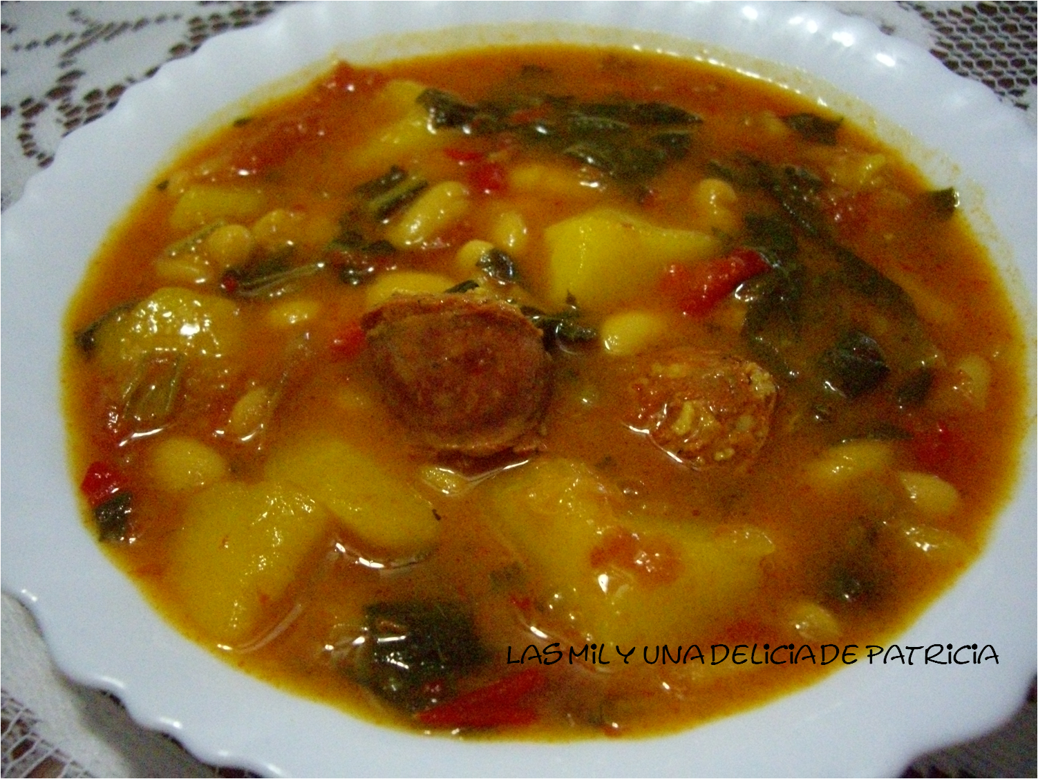 Potaje Rojos Potaje de habichuelas de Mamá (olla express)
