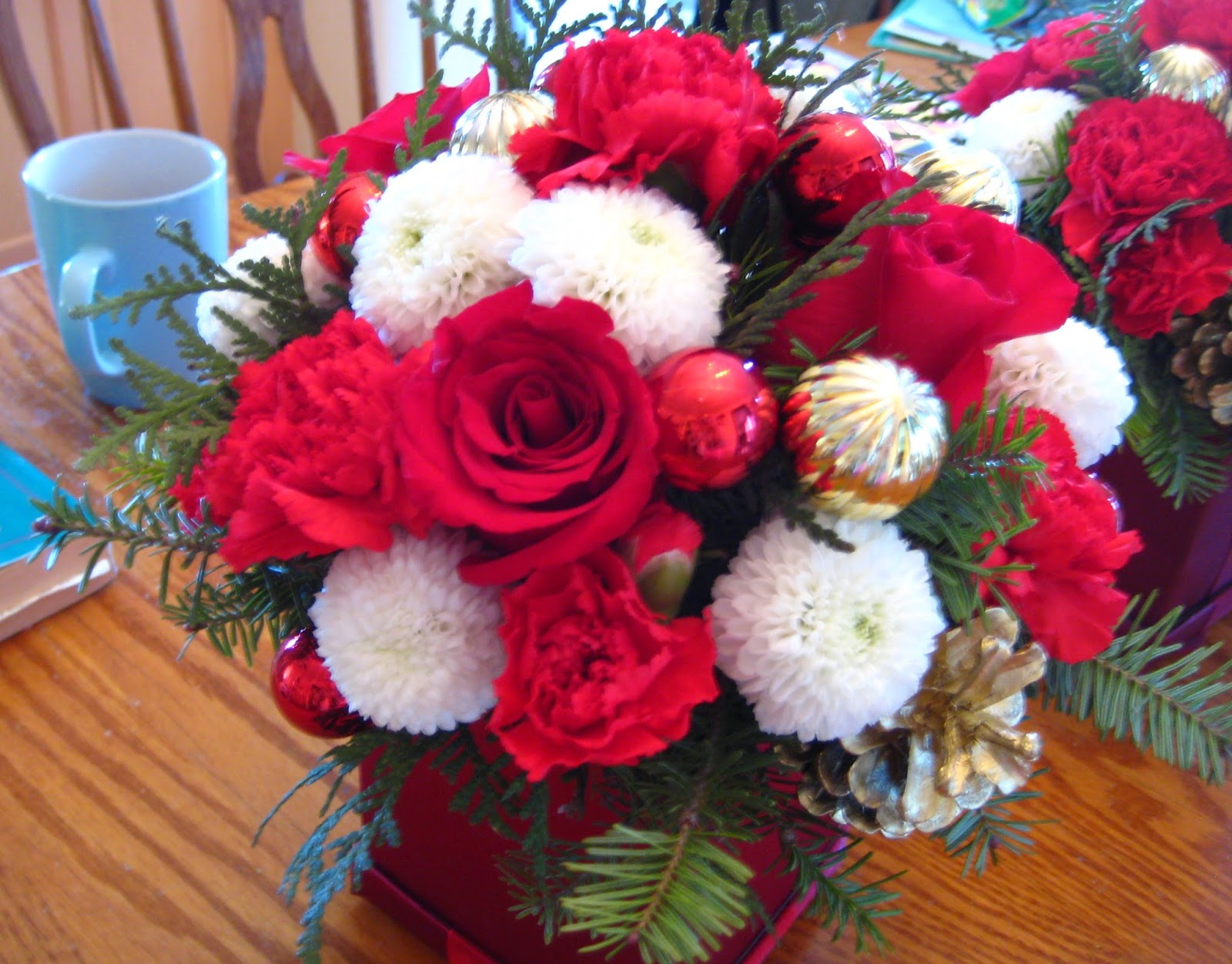 Erica's DIY Work DIY Christmas Flower Arrangement