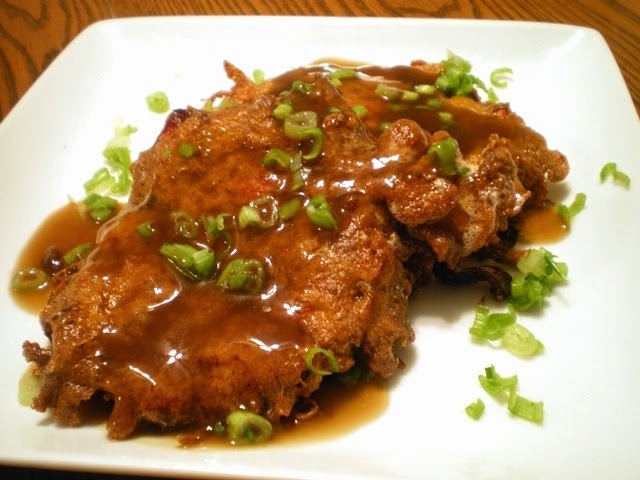How to Make Chinese Egg Foo Yung with Mushroom Sauce Asian Cooking ...