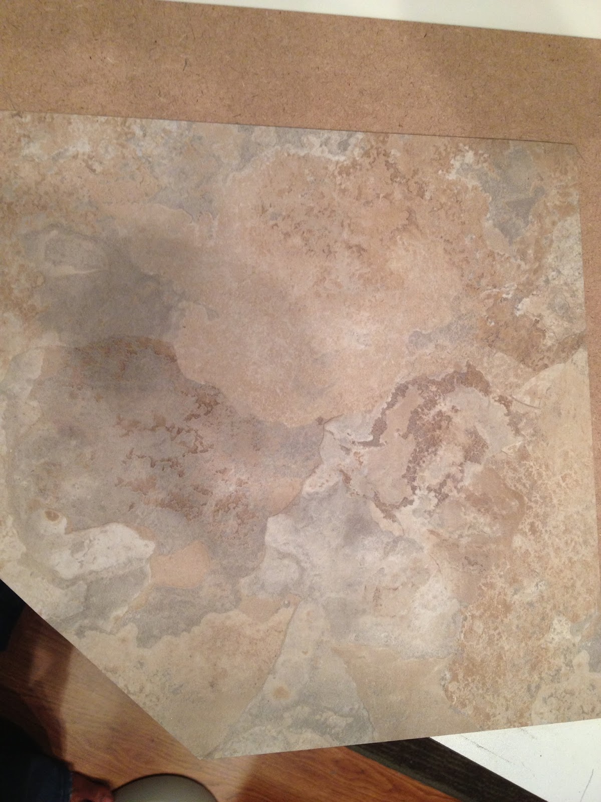 Jocelyn's Mountfield Dollhouse Real Vinyl Tile Flooring in the Hat Shop