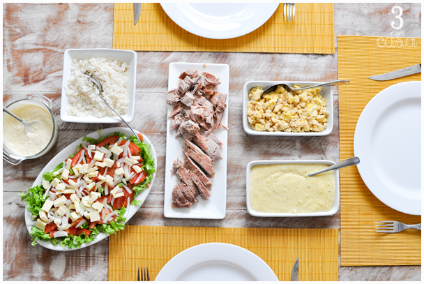 almoço de domingo simples
