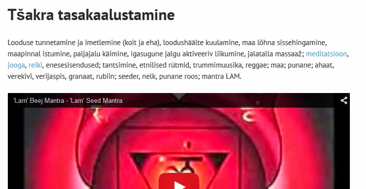 juta avastused ja argielu: Tšakrad