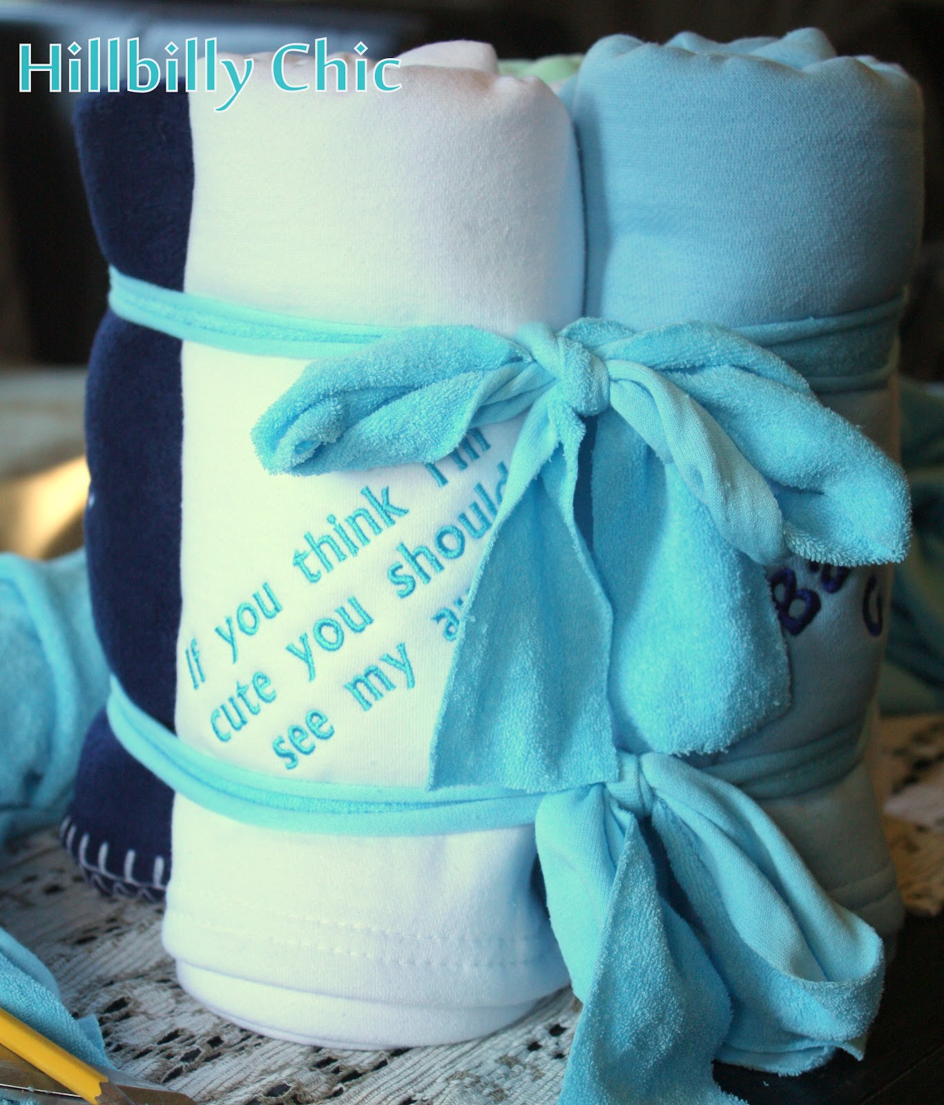 Hillbilly Chic Baby Blanket Cake Baby Shower Gift