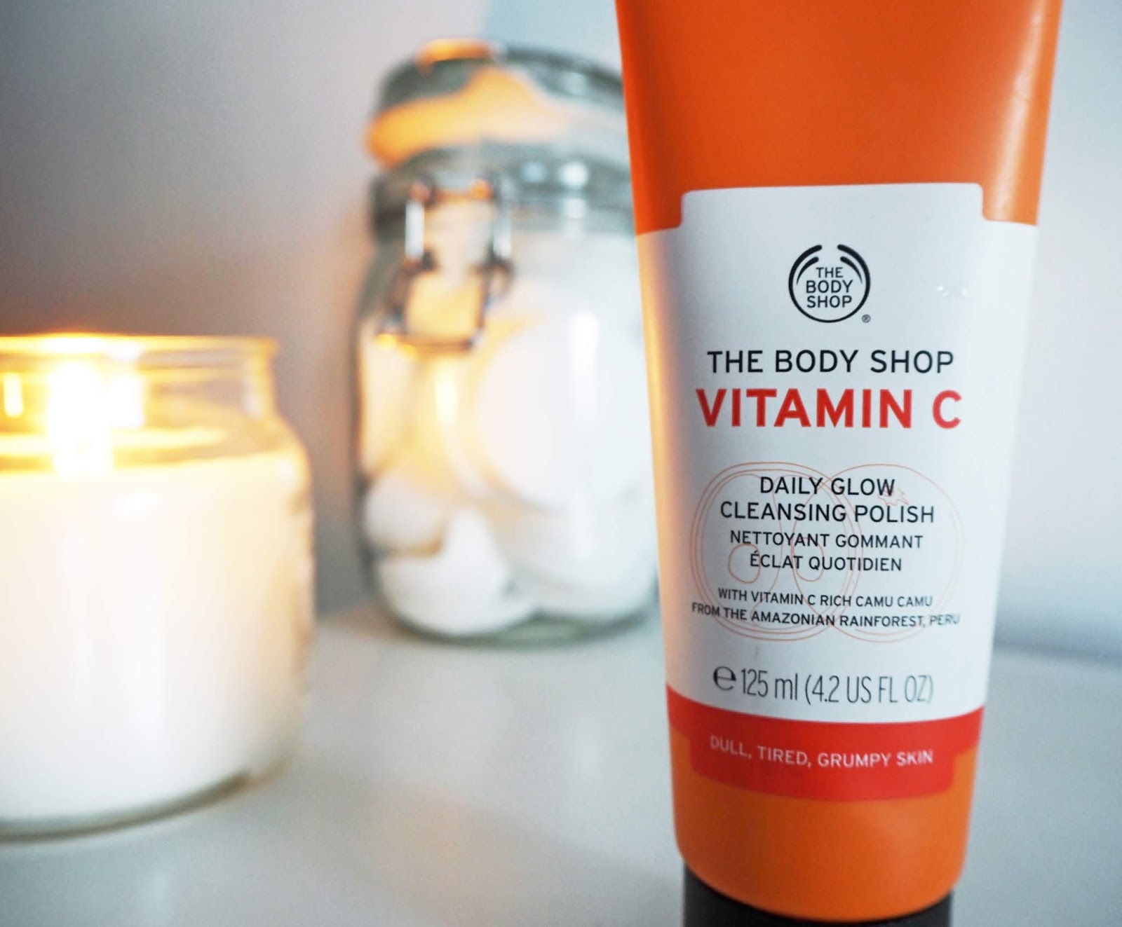 The Body Shop Vitamin C Daily Face Wash Skincare Routine