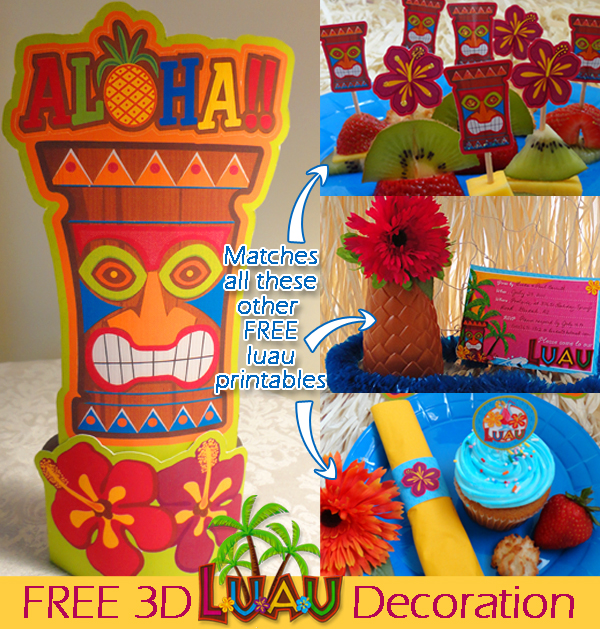Party Planning Free Printable Hawaiian Luau Decorations