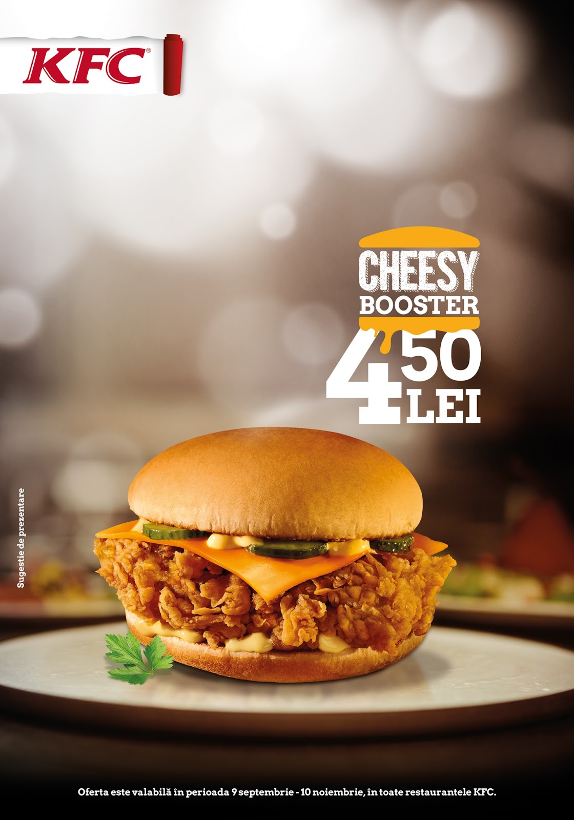 Mega Bacau: KFC lansează un nou produs, Cheesy Booster
