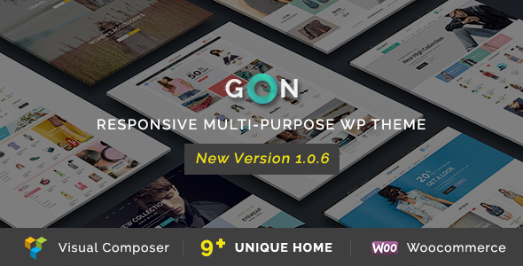 Free Download Gon V1.0.6 Responsive Multi-Purpose WordPress Theme