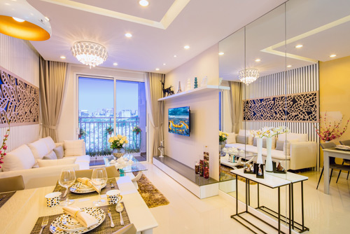 Phòng khách với hướng nhìn đẹp, thoáng Phòng khách với hướng nhìn đẹp, thoáng