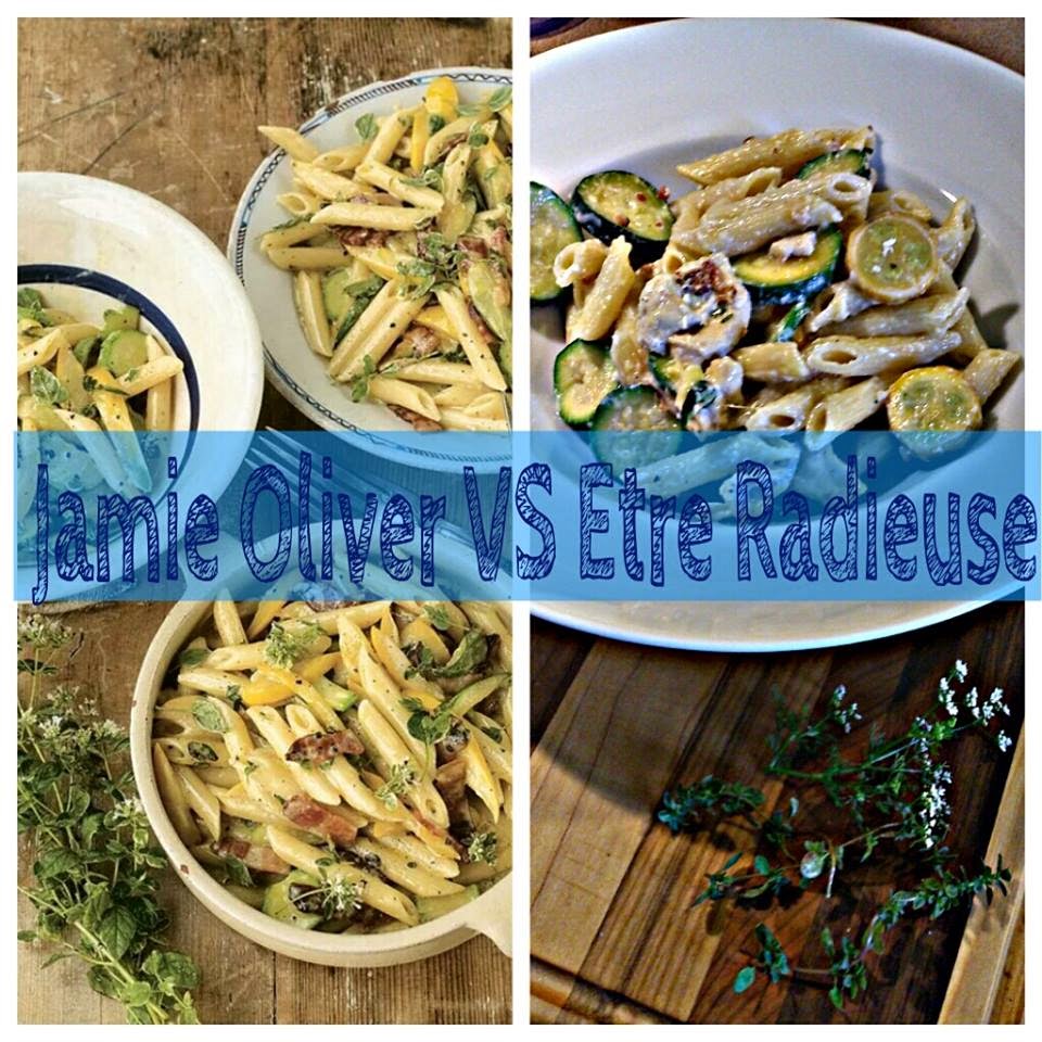 Beautiful courgette carbonara de Jamie Oliver réussit avec mes