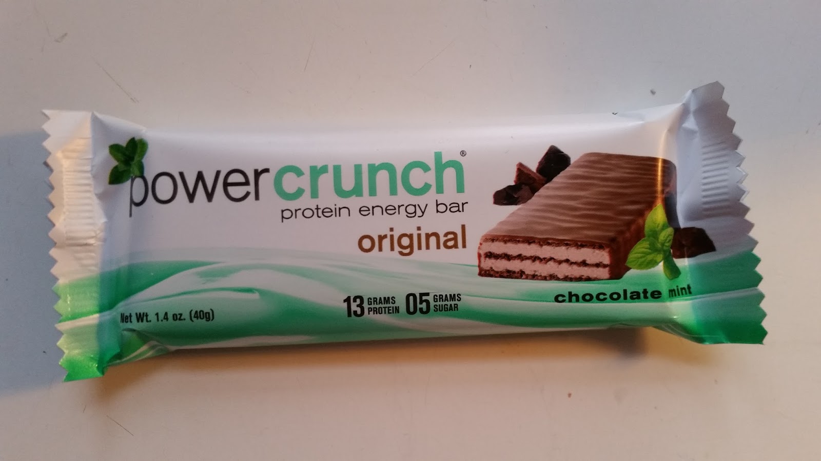 it just Dawned on me . . . power crunch protein energy bar chocolate mint