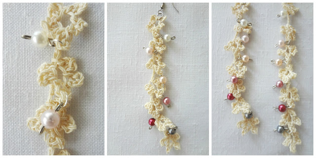 Flower Crochet Earrings - free pattern