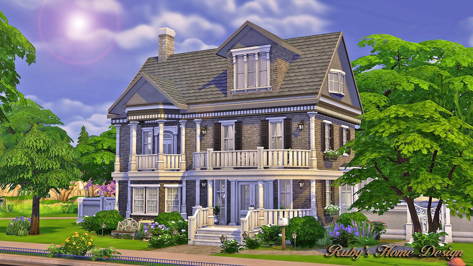 Sims4 The Chocolate House 巧克力屋 (No CC) - Ruby's Home Design