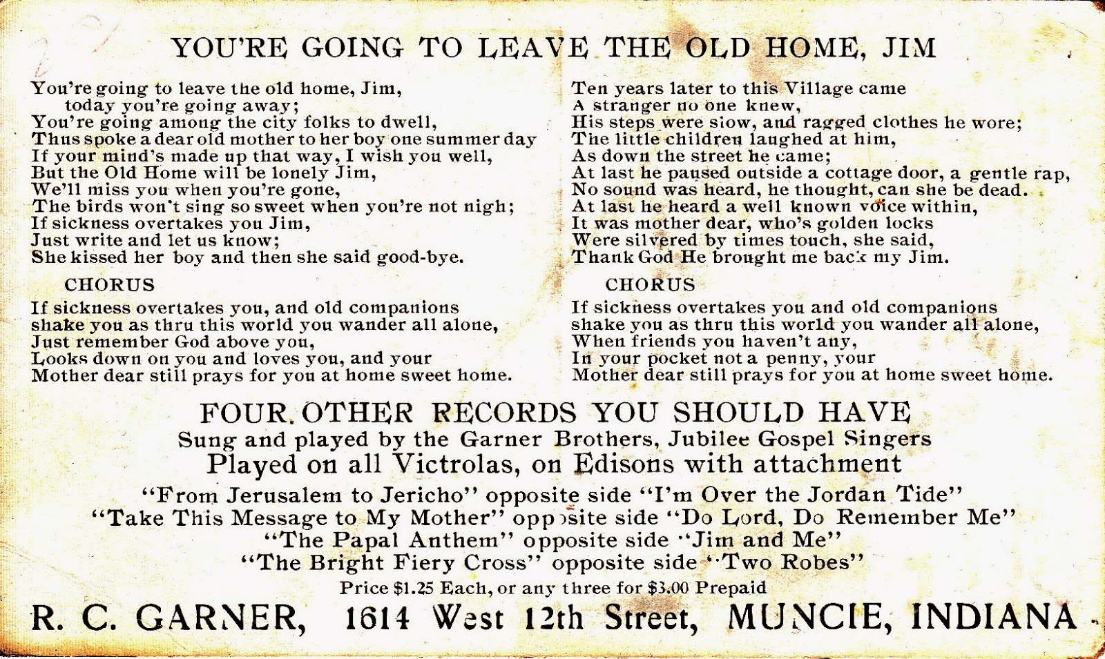 old time religion by Jim Linderman Steel Guitar Gospel by R. C. Garner