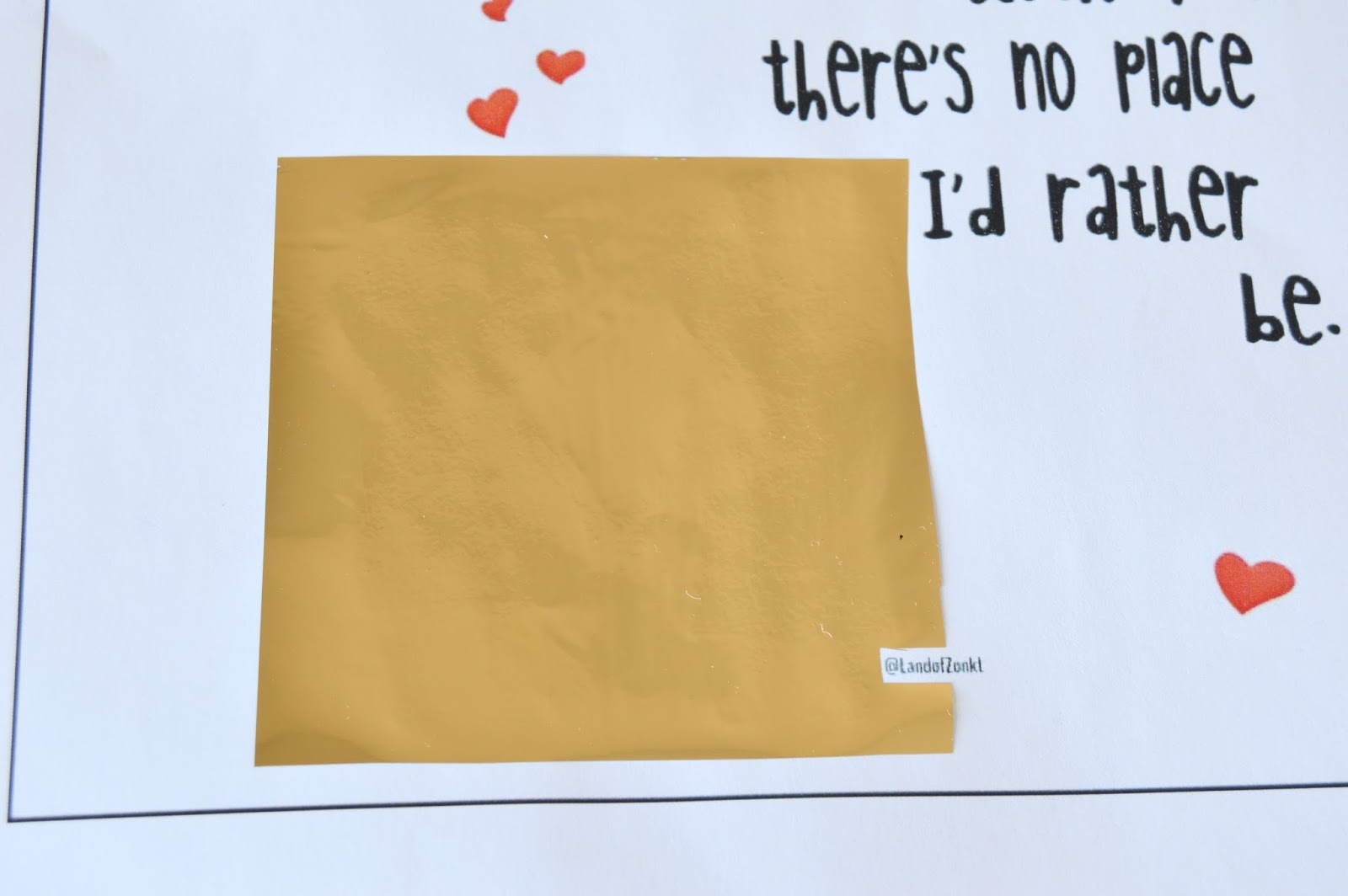 Vikalpah Gold Foil Wall Art using Laminator