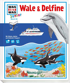 In meinem neuesten Bücherboot stelle ich Euch zahlreiche Kinderbücher zum Thema "Wale" vor. Und auch für die Eltern bzw. Erwachsenen ist etwas dabei :) Jedes der vorgestellten Kinder- und Jugendbücher darf ich am Ende des Posts auch an Euch verlosen - damit Ihr voller Wal-Faszination schmökern könnt! Hier seht Ihr übrigens das Cover zu "Wale und Delfine".