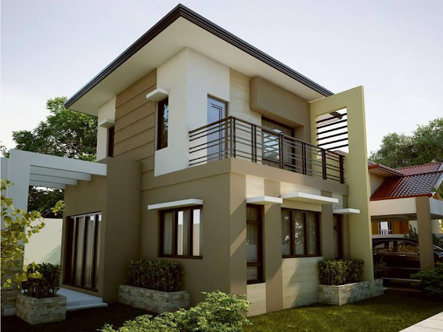 Desain rumah mewah minimalis modern 2 lantai Desain rumah mewah minimalis modern 2 lantai