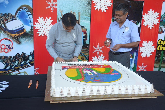 Mr. Ashok Goel- Promoter of EsselWorld and Water Kingdom at the cake cutting ceremony Mr. Ashok Goel- Promoter of EsselWorld and Water Kingdom at the cake cutting ceremony