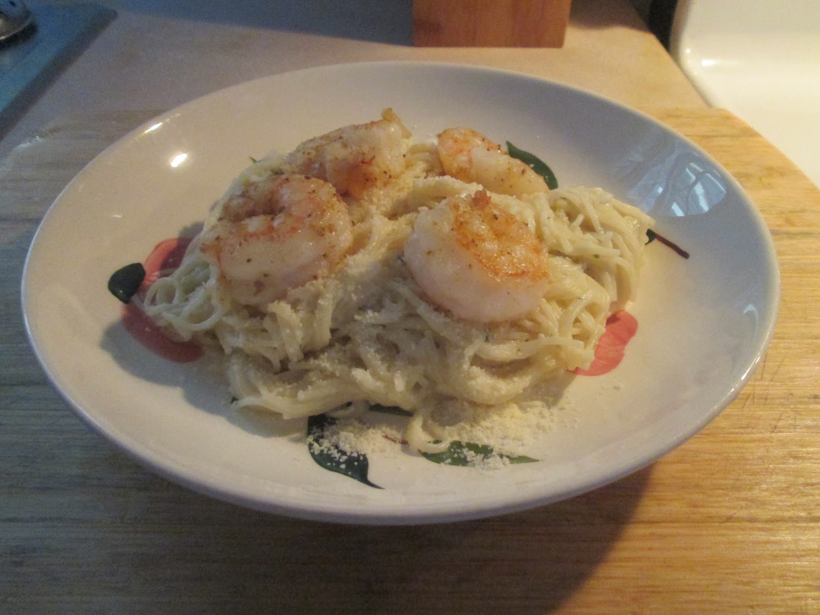 Diab2Cook Shrimp w/ Pasta Roni Parmesan Cheese