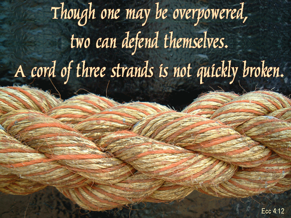 CHRISTIAN MARRIAGE 8 A CORD OF THREE STRANDS