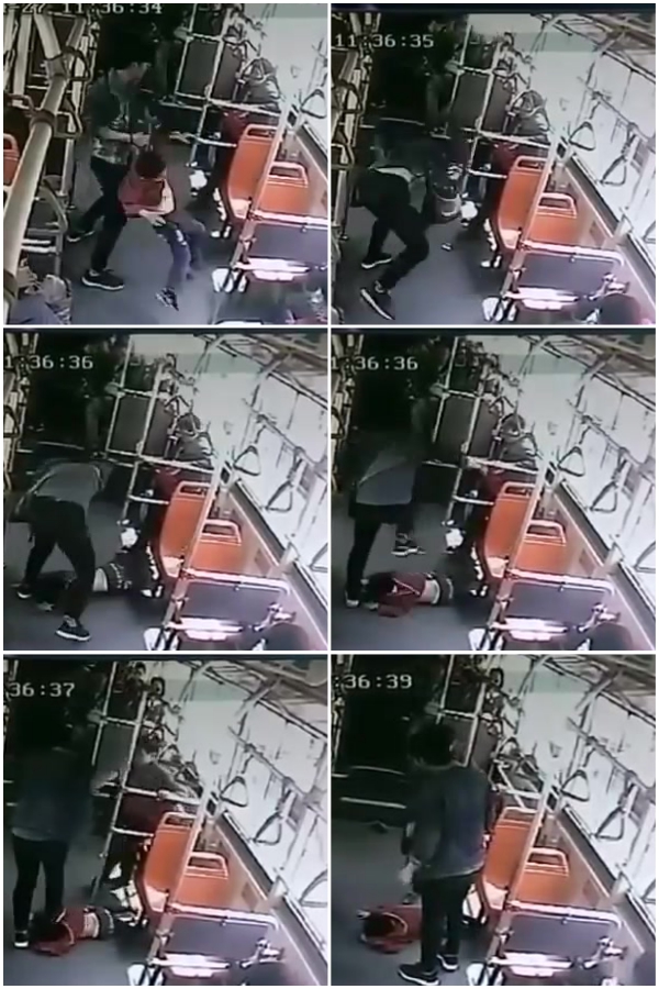 Playful boy on public bus brutally beaten by annoyed passenger