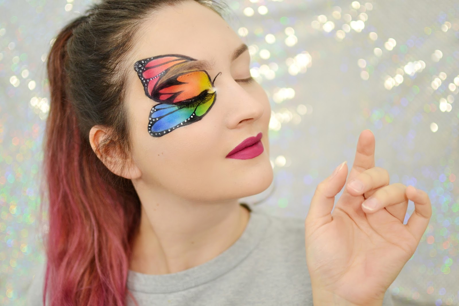 tutorial makijaż motyl