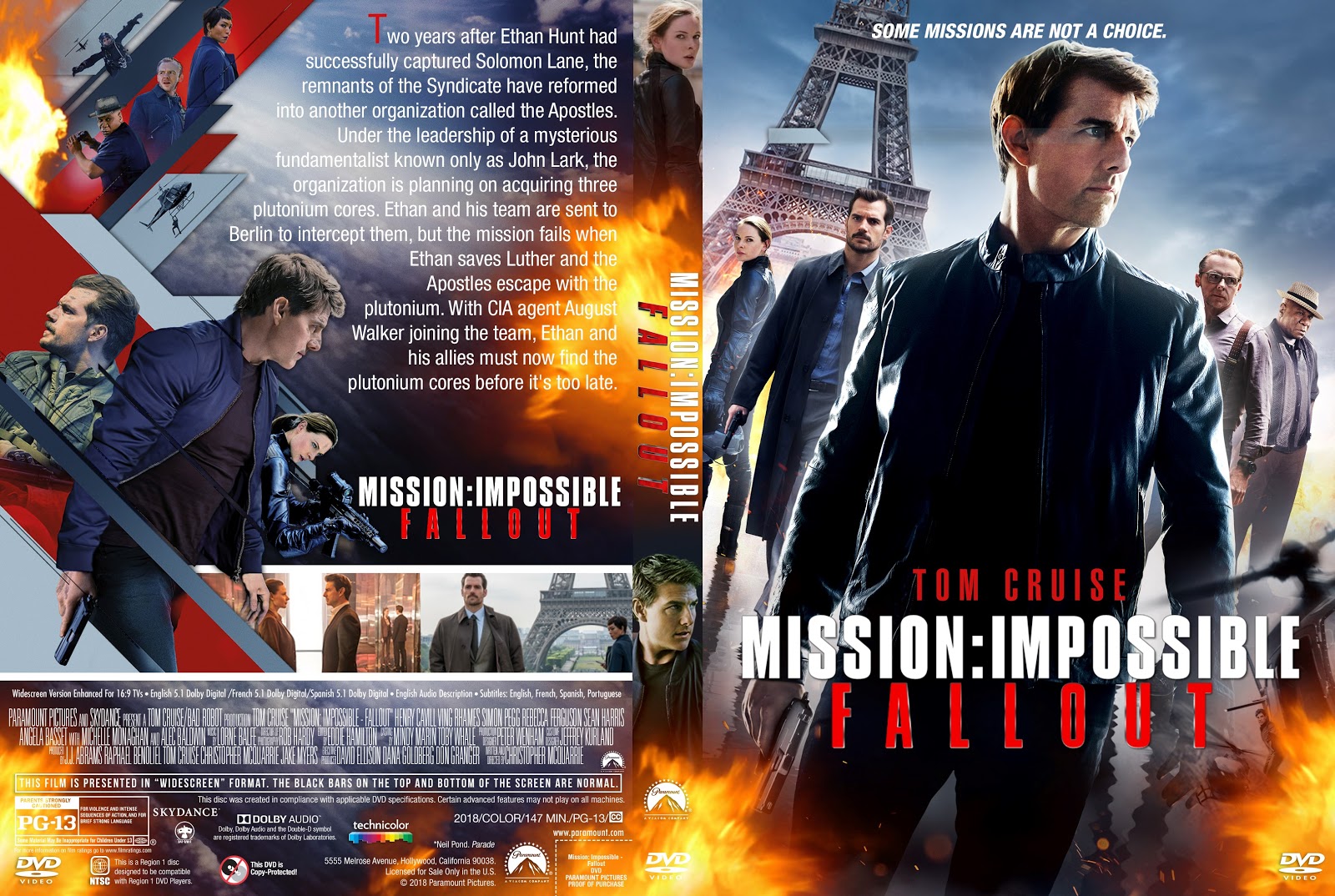 Mission Impossible Fallout Dvd Cover Cover Addict Free Dvd Bluray Covers And Movie Posters