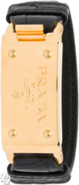 Brilliant Luxury * Prada Ostrich Leather Bracelet