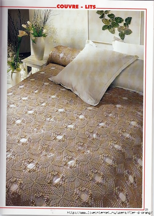 crochet home: Bed cover