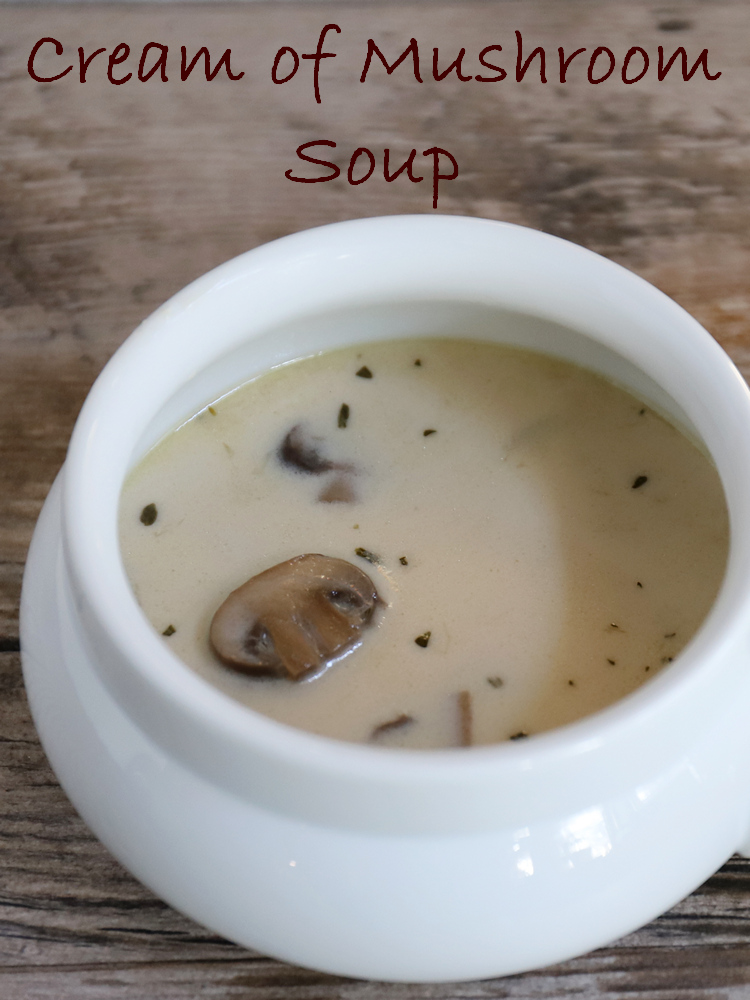 Cookistry Cream of Mushroom Soup (Pressure cooker or not)