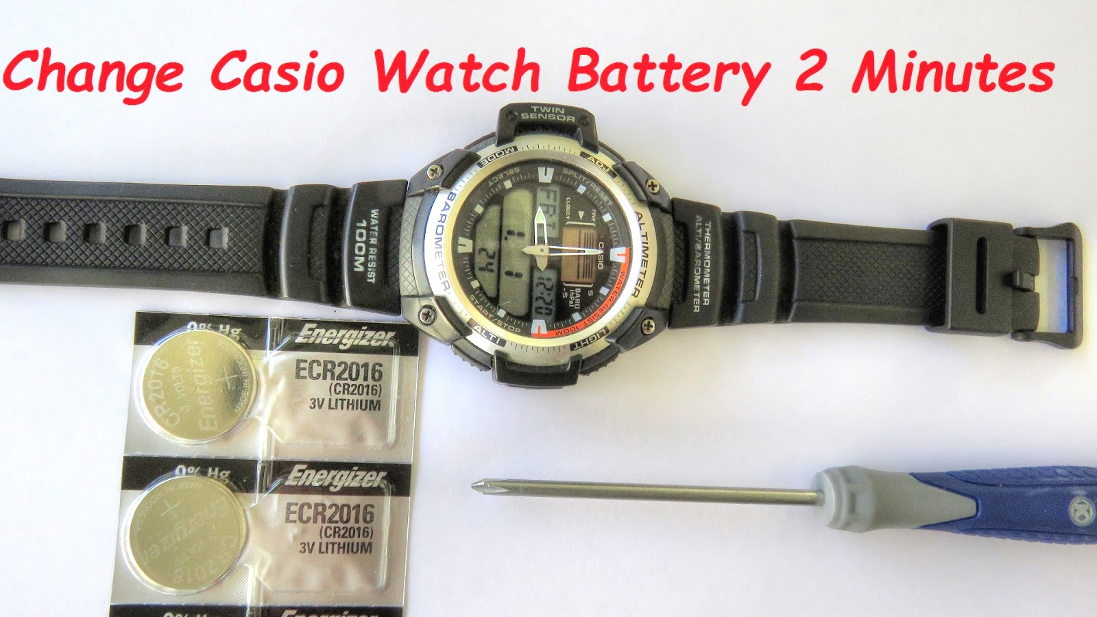 Backyard Birding....and Nature: How To Change Casio Watch Batteries In Two Minutes!
