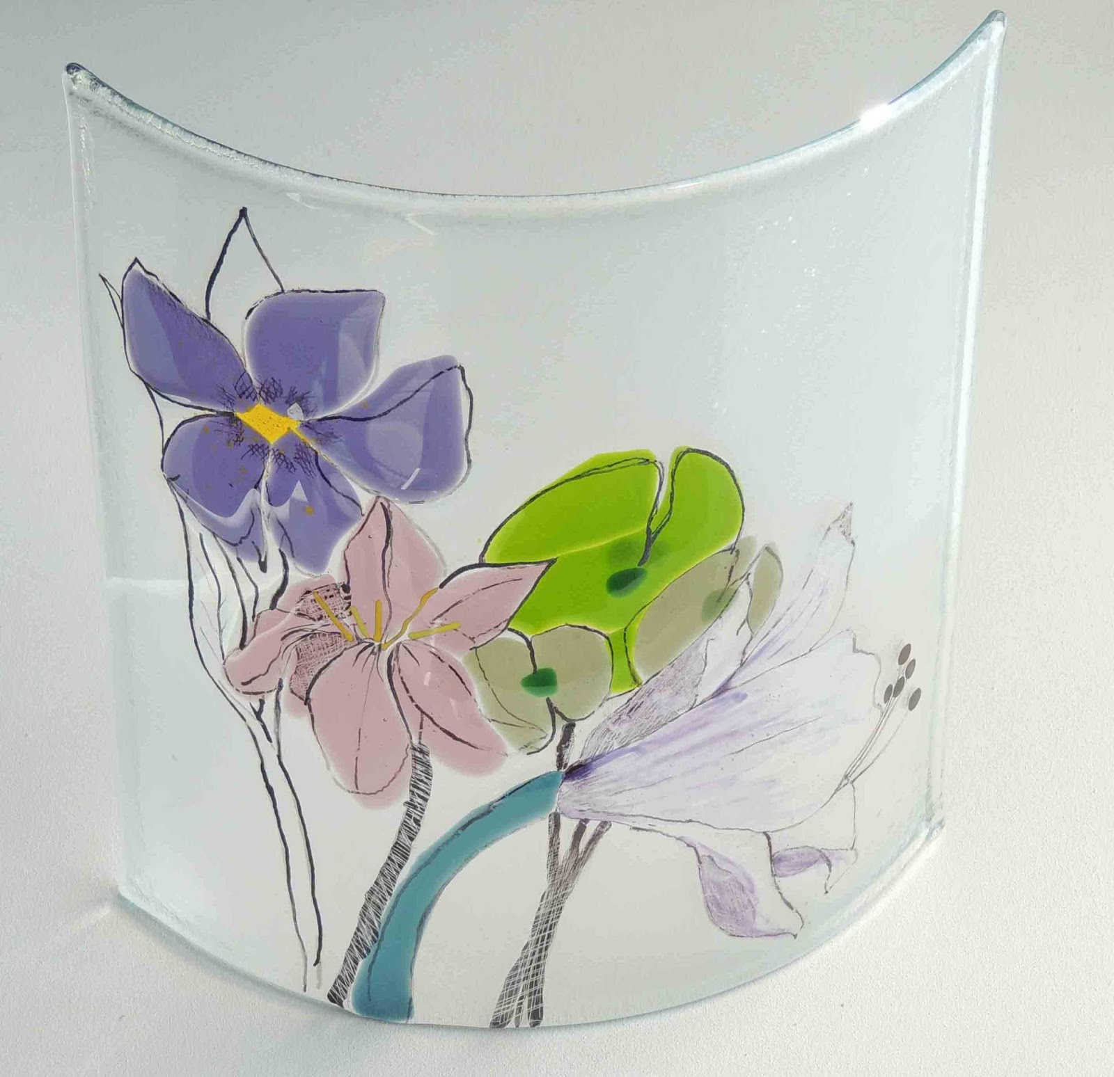 Glass Tips Fusing with Painting