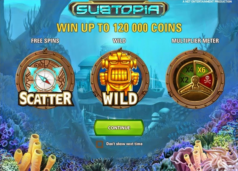 Subtopia Video Slot Screen