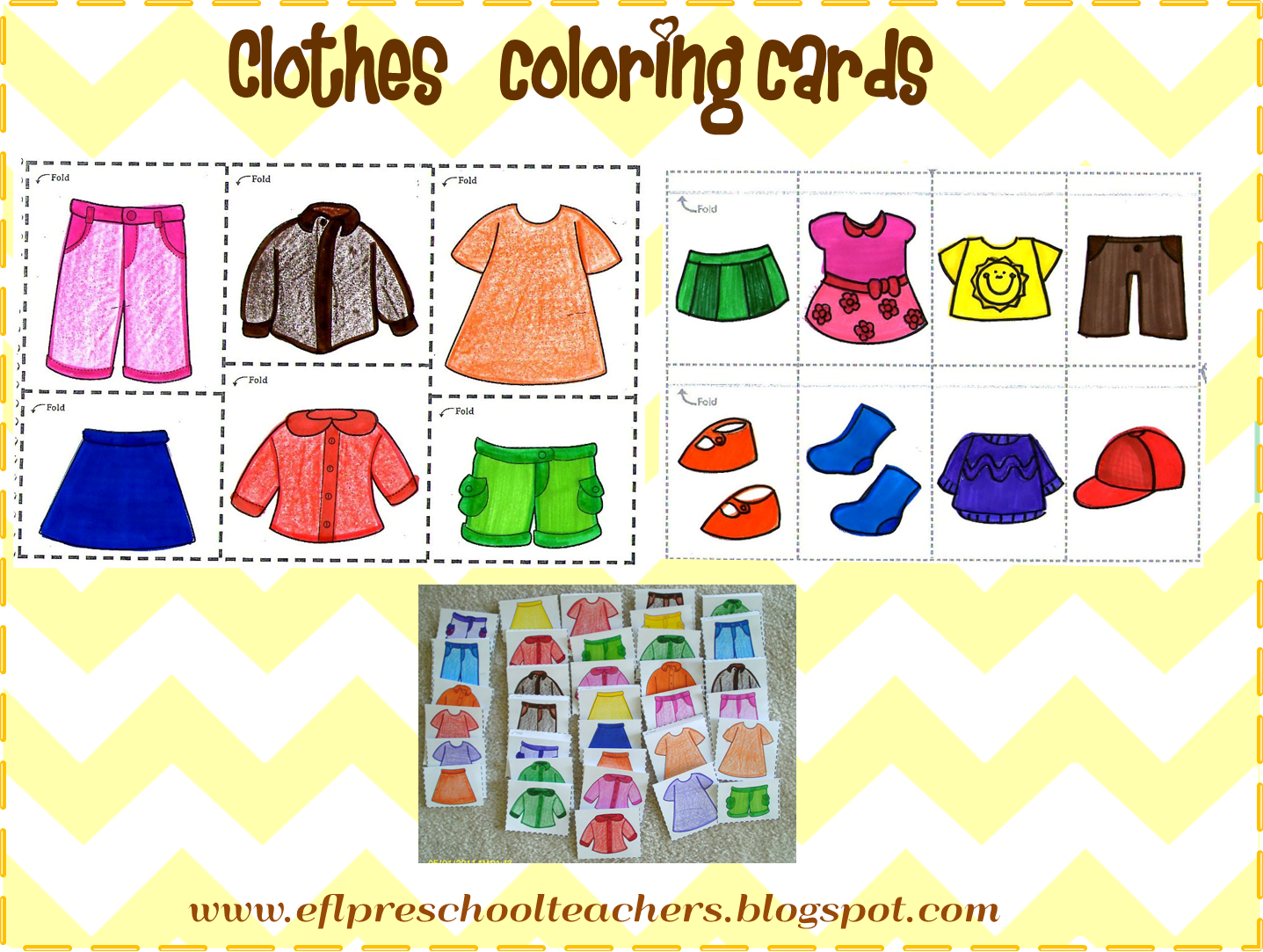 ESL/EFL Preschool Teachers Clothes Theme for Preschool ELL