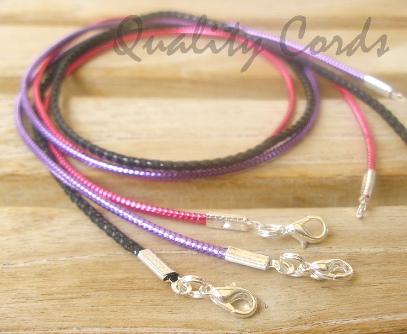 Necklace Cords Woven Plastic Cord Necklaces any length. Made in USA