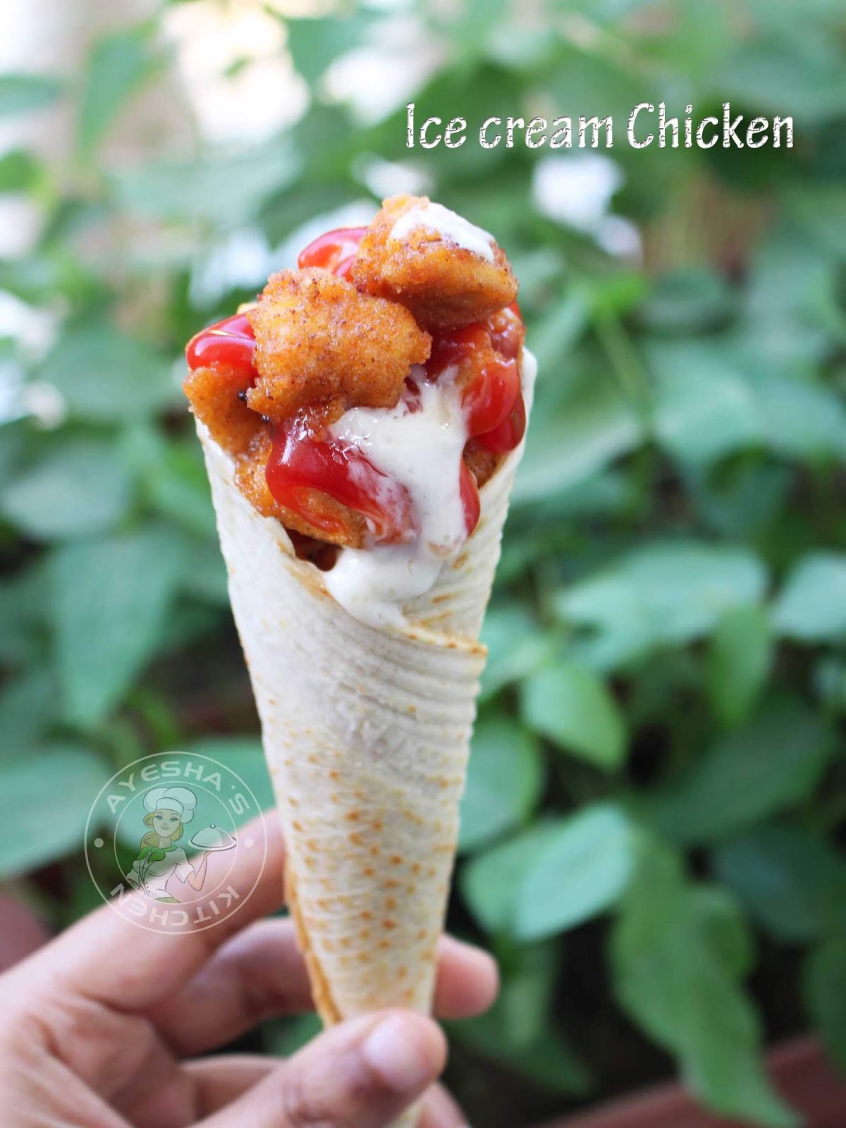 ICECREAM CHICKEN VARIETY CHICKEN DISH/ HOW TO MAKE ICECREAM CONE IN