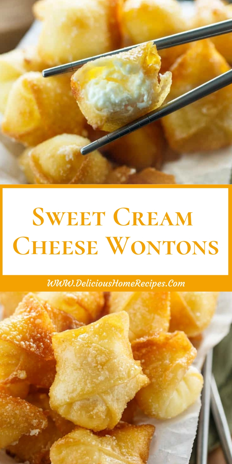 Sweet Cream Cheese Wontons Sweet Cream Cheese Wontons