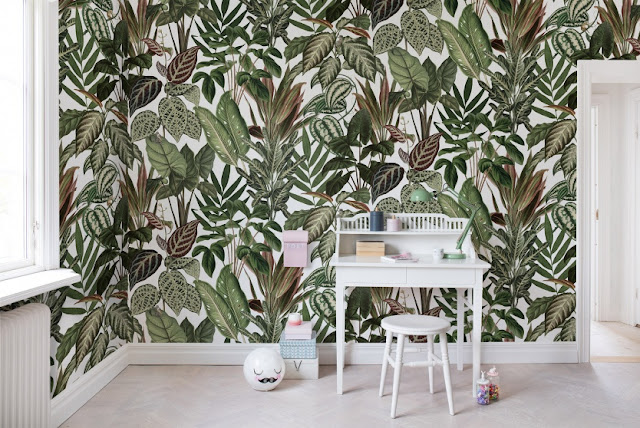Soe värvikirev troopika - digitapeet RebelWalls R14591 Mischievous Monkeys Pilttapeet RebelWalls R14591 Mischievous Monkeys