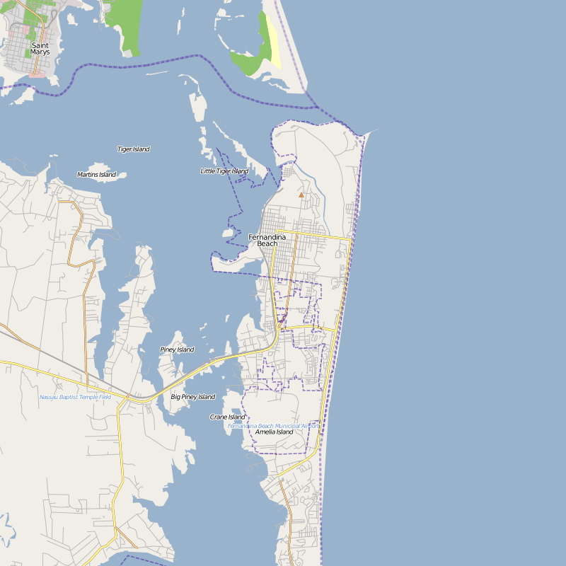 Amelia Island United States Map 