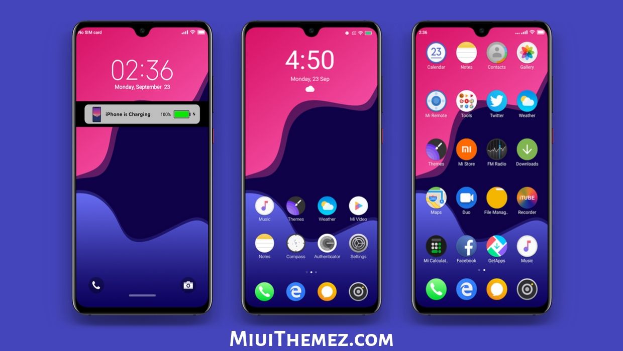 iOS 13 Dark MIUI Theme An iOS Theme with Dark Look