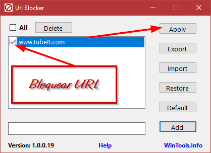 URL Blocker 1.3.0.26 | Bloquear direcciones web para proteger a menores en la red