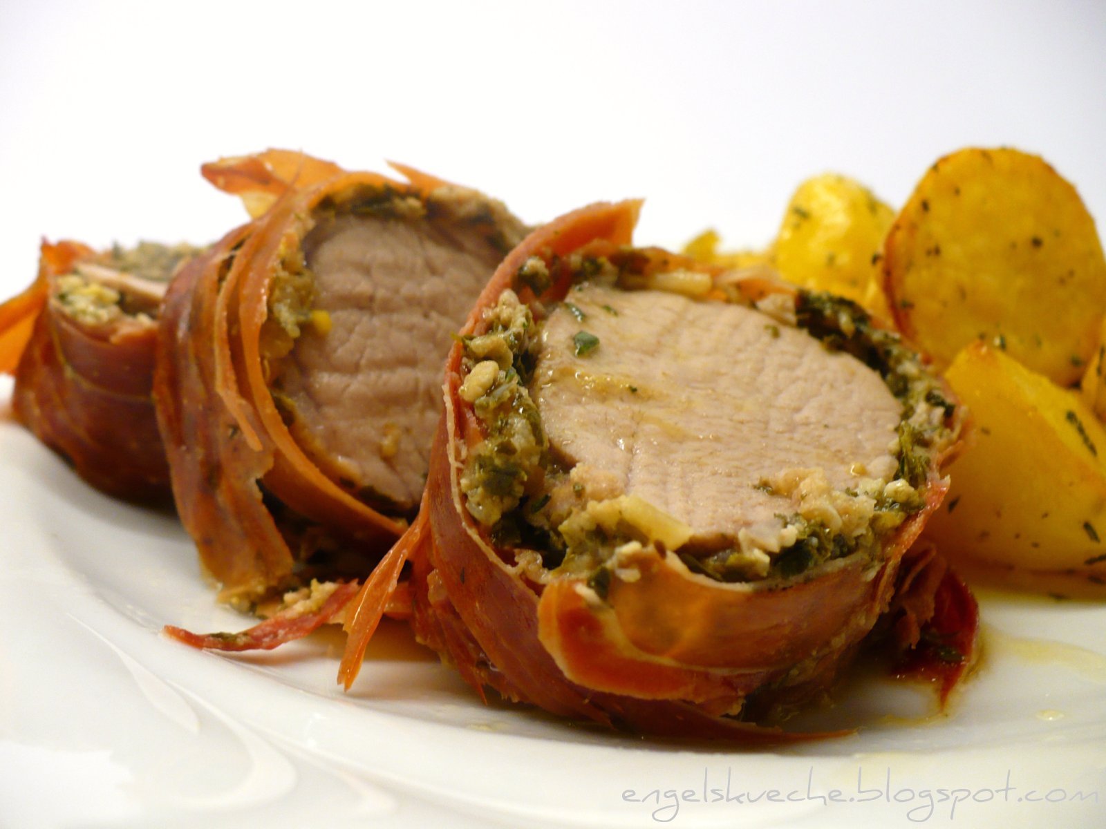 Essen aus Engelchens Küche: Schweinefilet mit Pesto im ...
