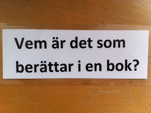 VEM ÄR DET SOM BERÄTTAR I EN BOK?