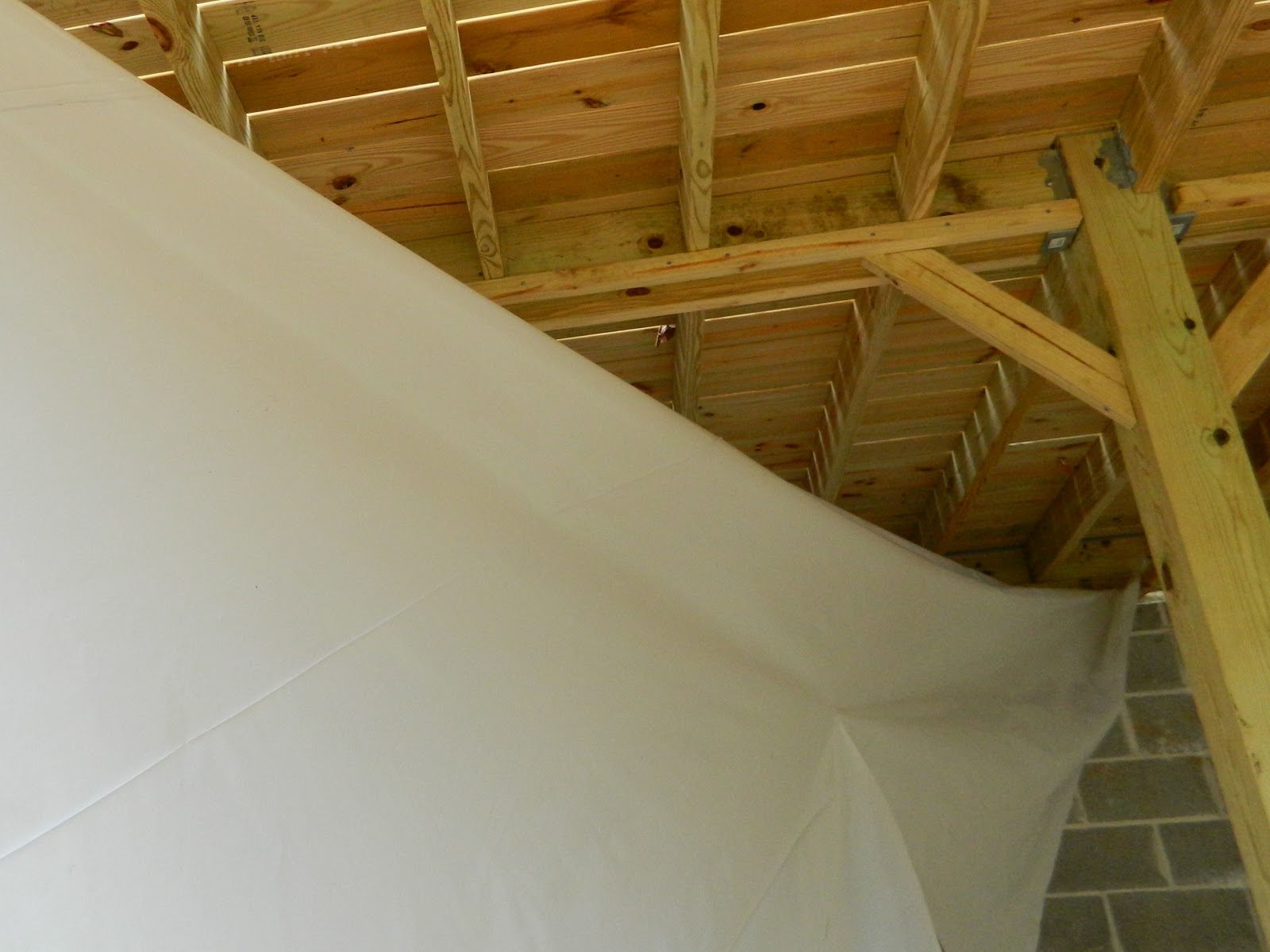 Lise's Log Cabin Life: Building a "Rain Shield" Under the Deck