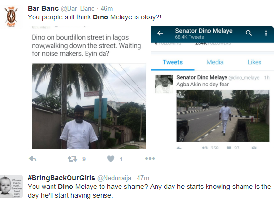 Nigerian Twitter Reacts To Dino Melaye's 'Invasion' Of Bourdillon Road Nigerian Twitter Reacts To Dino Melaye's 'Invasion' Of Bourdillon Road