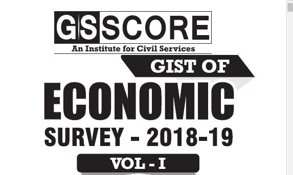 GS Score Economic Survey 2018-2019